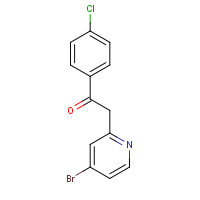 1278250-09-1 2-(4-bromopyridin-2-yl)-1-(4-chlorophenyl)ethanone chemical structure