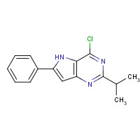 237435-15-3 4-chloro-6-phenyl-2-propan-2-yl-5H-pyrrolo[3,2-d]pyrimidine chemical structure