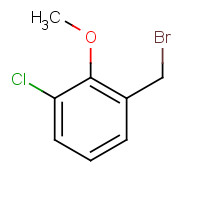 1044256-94-1 1-(bromomethyl)-3-chloro-2-methoxybenzene chemical structure