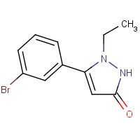 1289203-52-6 3-(3-bromophenyl)-2-ethyl-1H-pyrazol-5-one chemical structure