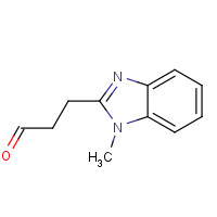 916143-44-7 3-(1-methylbenzimidazol-2-yl)propanal chemical structure