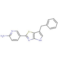 1312363-59-9 5-(6-benzyl-4H-pyrrolo[2,3-d][1,3]thiazol-2-yl)pyridin-2-amine chemical structure