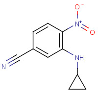 1356483-72-1 3-(cyclopropylamino)-4-nitrobenzonitrile chemical structure