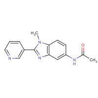 1356481-33-8 N-(1-methyl-2-pyridin-3-ylbenzimidazol-5-yl)acetamide chemical structure