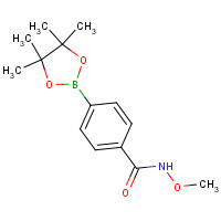 1204742-78-8 N-methoxy-4-(4,4,5,5-tetramethyl-1,3,2-dioxaborolan-2-yl)benzamide chemical structure