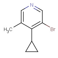 1404367-11-8 3-bromo-4-cyclopropyl-5-methylpyridine chemical structure