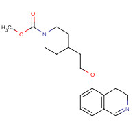 1430564-24-1 methyl 4-[2-(3,4-dihydroisoquinolin-5-yloxy)ethyl]piperidine-1-carboxylate chemical structure