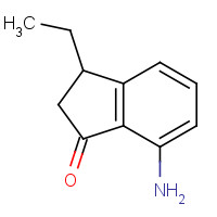 878156-53-7 7-amino-3-ethyl-2,3-dihydroinden-1-one chemical structure