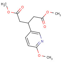 721920-96-3 dimethyl 3-(6-methoxypyridin-3-yl)pentanedioate chemical structure