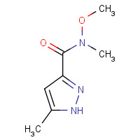 1034047-81-8 N-methoxy-N,5-dimethyl-1H-pyrazole-3-carboxamide chemical structure