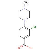 1197193-33-1 3-chloro-4-(4-methylpiperazin-1-yl)benzoic acid chemical structure