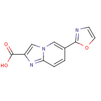 1167626-83-6 6-(1,3-oxazol-2-yl)imidazo[1,2-a]pyridine-2-carboxylic acid chemical structure
