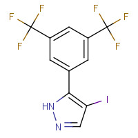 1411409-41-0 5-[3,5-bis(trifluoromethyl)phenyl]-4-iodo-1H-pyrazole chemical structure