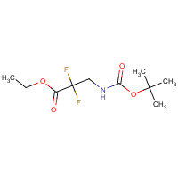 847986-13-4 ethyl 2,2-difluoro-3-[(2-methylpropan-2-yl)oxycarbonylamino]propanoate chemical structure