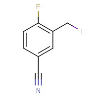 1340556-03-7 4-fluoro-3-(iodomethyl)benzonitrile chemical structure