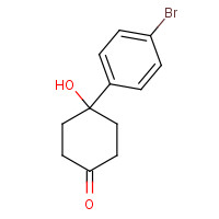 1477524-71-2 4-(4-bromophenyl)-4-hydroxycyclohexan-1-one chemical structure
