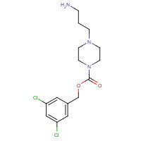 1613513-50-0 (3,5-dichlorophenyl)methyl 4-(3-aminopropyl)piperazine-1-carboxylate chemical structure