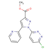 741287-93-4 methyl 1-(6-chloropyridazin-3-yl)-5-pyridin-2-ylpyrazole-3-carboxylate chemical structure