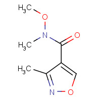 496870-91-8 N-methoxy-N,3-dimethyl-1,2-oxazole-4-carboxamide chemical structure