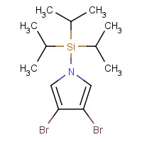 93362-54-0 (3,4-dibromopyrrol-1-yl)-tri(propan-2-yl)silane chemical structure