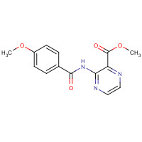 155513-79-4 methyl 3-[(4-methoxybenzoyl)amino]pyrazine-2-carboxylate chemical structure