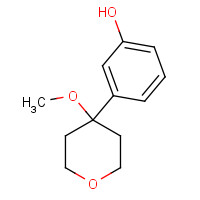 130722-57-5 3-(4-methoxyoxan-4-yl)phenol chemical structure