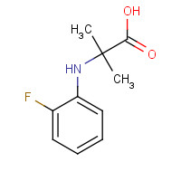 725234-47-9 2-(2-fluoroanilino)-2-methylpropanoic acid chemical structure