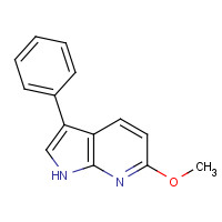 875104-52-2 6-methoxy-3-phenyl-1H-pyrrolo[2,3-b]pyridine chemical structure