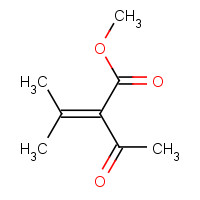 35491-51-1 methyl 2-acetyl-3-methylbut-2-enoate chemical structure