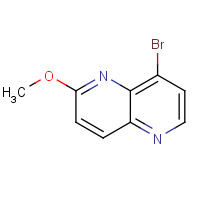 881658-92-0 8-bromo-2-methoxy-1,5-naphthyridine chemical structure