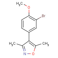 207110-91-6 4-(3-bromo-4-methoxyphenyl)-3,5-dimethyl-1,2-oxazole chemical structure