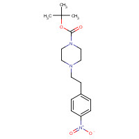 130636-60-1 tert-butyl 4-[2-(4-nitrophenyl)ethyl]piperazine-1-carboxylate chemical structure