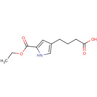 119647-72-2 4-(5-ethoxycarbonyl-1H-pyrrol-3-yl)butanoic acid chemical structure
