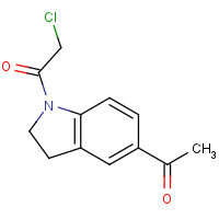 1181728-65-3 1-(5-acetyl-2,3-dihydroindol-1-yl)-2-chloroethanone chemical structure