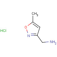 1050590-34-5 (5-methyl-1,2-oxazol-3-yl)methanamine;hydrochloride chemical structure