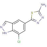 885222-71-9 5-(7-chloro-1H-indazol-5-yl)-1,3,4-thiadiazol-2-amine chemical structure
