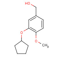 133332-49-7 (3-cyclopentyloxy-4-methoxyphenyl)methanol chemical structure
