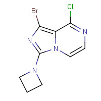 1419222-65-3 3-(azetidin-1-yl)-1-bromo-8-chloroimidazo[1,5-a]pyrazine chemical structure