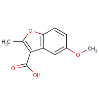 29735-88-4 5-methoxy-2-methyl-1-benzofuran-3-carboxylic acid chemical structure