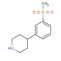 346688-72-0 4-(3-methylsulfonylphenyl)piperidine chemical structure