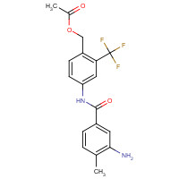 1318242-95-3 [4-[(3-amino-4-methylbenzoyl)amino]-2-(trifluoromethyl)phenyl]methyl acetate chemical structure