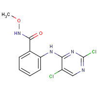 1453199-48-8 2-[(2,5-dichloropyrimidin-4-yl)amino]-N-methoxybenzamide chemical structure