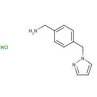 904696-62-4 [4-(pyrazol-1-ylmethyl)phenyl]methanamine;hydrochloride chemical structure