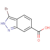 114086-30-5 3-bromo-2H-indazole-6-carboxylic acid chemical structure