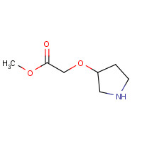 748797-11-7 methyl 2-pyrrolidin-3-yloxyacetate chemical structure