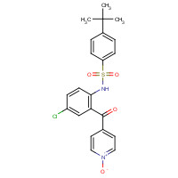 698394-73-9 4-tert-butyl-N-[4-chloro-2-(1-oxidopyridin-1-ium-4-carbonyl)phenyl]benzenesulfonamide chemical structure