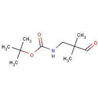 195387-13-4 tert-butyl N-(2,2-dimethyl-3-oxopropyl)carbamate chemical structure