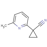 1378888-09-5 1-(6-methylpyridin-2-yl)cyclopropane-1-carbonitrile chemical structure