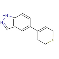 885272-64-0 5-(3,6-dihydro-2H-thiopyran-4-yl)-1H-indazole chemical structure