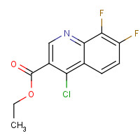 318685-51-7 ethyl 4-chloro-7,8-difluoroquinoline-3-carboxylate chemical structure